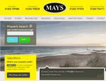 Tablet Screenshot of maysestateagents.com